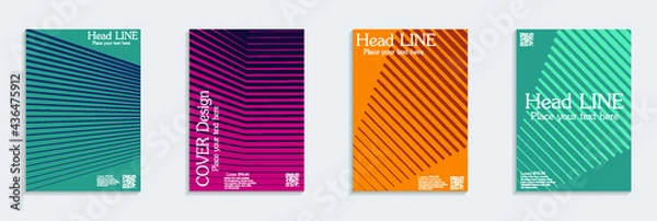 Fototapeta A set of brochures 