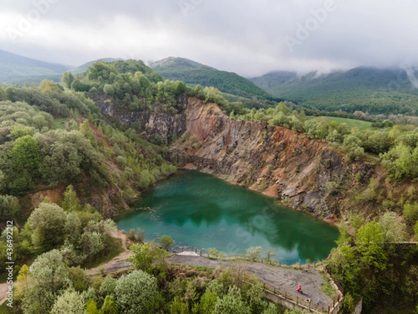 Obraz Aerial view of Lake Benatina in Slovakia