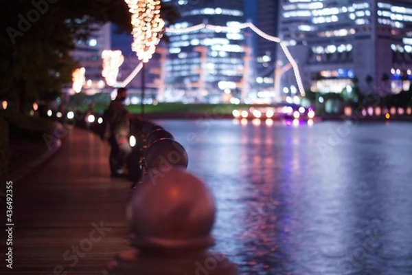 Fototapeta 横浜みなとみらいの夜景