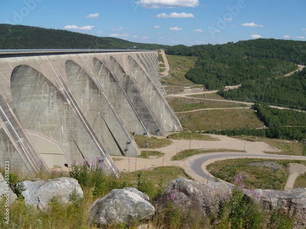 Obraz Manic-2 hydroelectric dam in Quebec