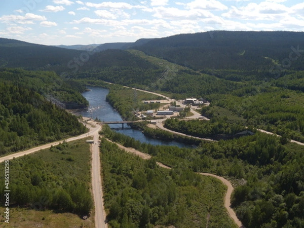 Obraz Manic-2 hydroelectric dam in Quebec