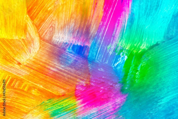 Fototapeta Abstract background with brush strokes. Painted handmade texture. Pattern with paint strokes. Dirty artistic design elements.