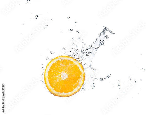 Obraz lemon with water splash