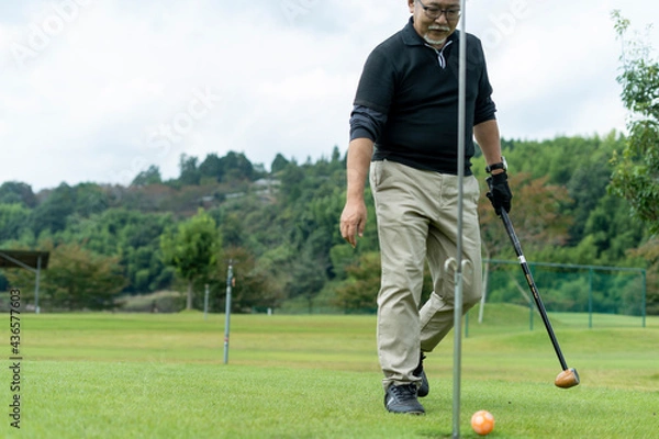 Fototapeta ゴルフを楽しむ男性