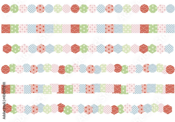 Obraz 和柄飾り罫　伝統文様