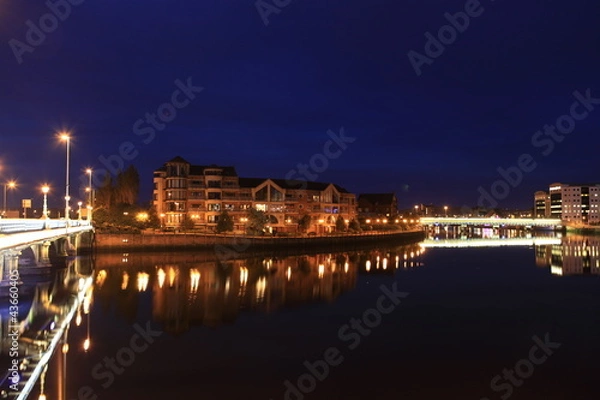 Obraz view of river Lagan in Belfast