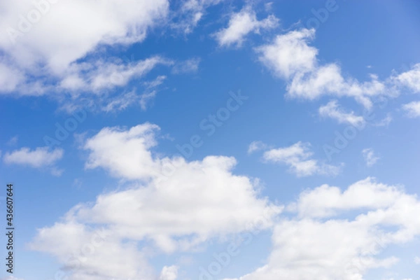Fototapeta White, Fluffy Clouds In Blue Sky. Background From Clouds.