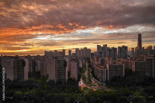 Obraz 구름으로 가는 석양길