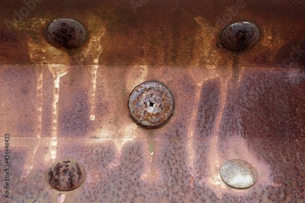 Obraz 錆びたガードレール