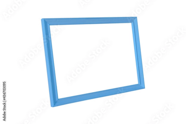 Obraz blue frame isolated on white