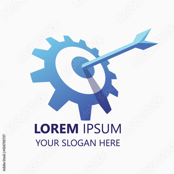 Fototapeta target logo design template. target illustration vector