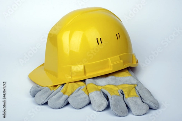 Obraz Helm und Handschuhe