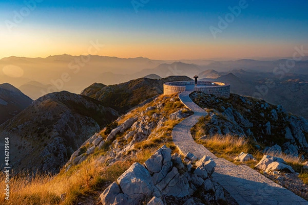 Fototapeta Mausoleum of Njegos on mountain Lovcen, Montenegro