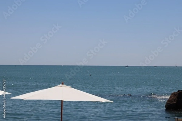 Obraz beach and umbrella