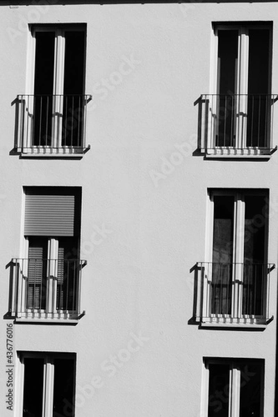 Obraz black and white wall