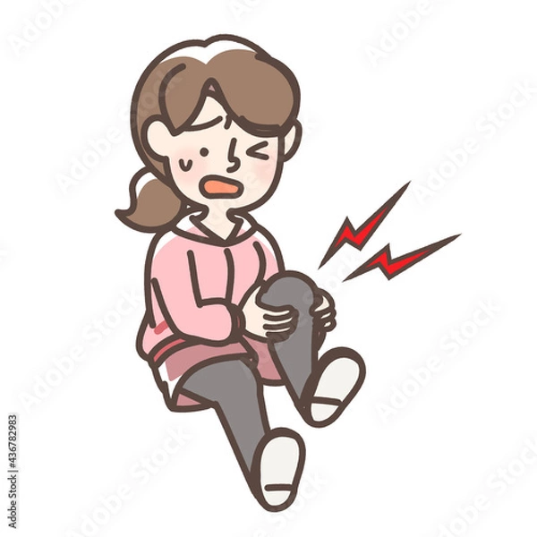 Fototapeta 足を痛める女性