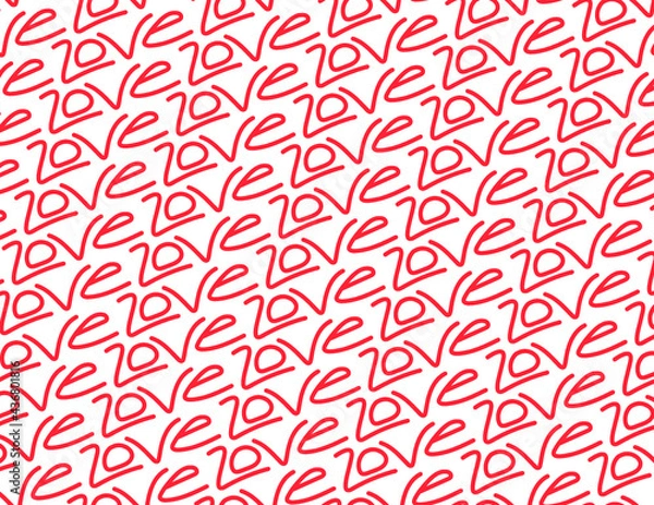 Fototapeta Love pattern