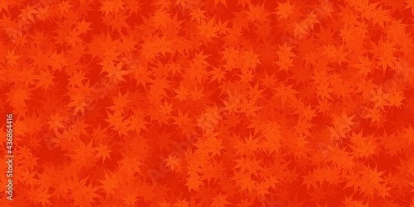 Fototapeta 秋の紅葉背景素材シームレス