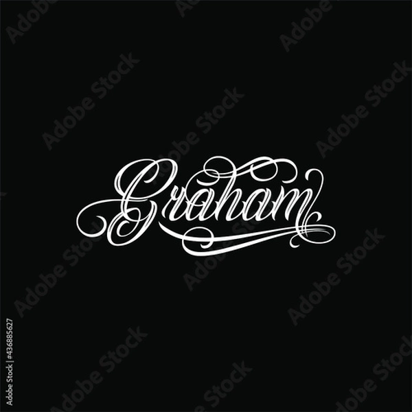 Obraz Vintage Custom Lettering typography vector Designs