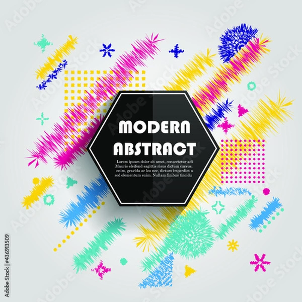 Obraz Vector of abstract geometric pattern and background