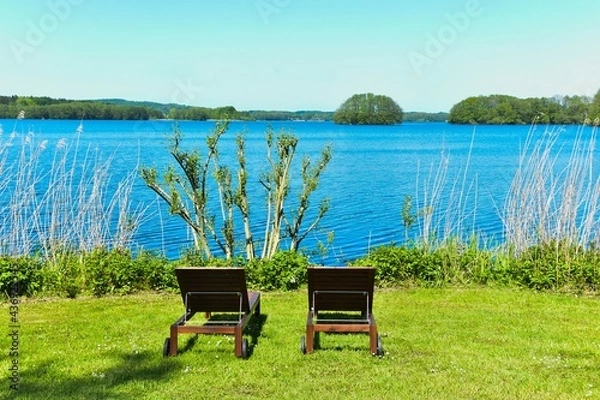 Obraz Alt Duvenstedt am Bistensee in Norddeutschland