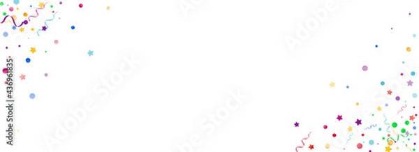 Obraz Colored Serpentine Isolated Vector White