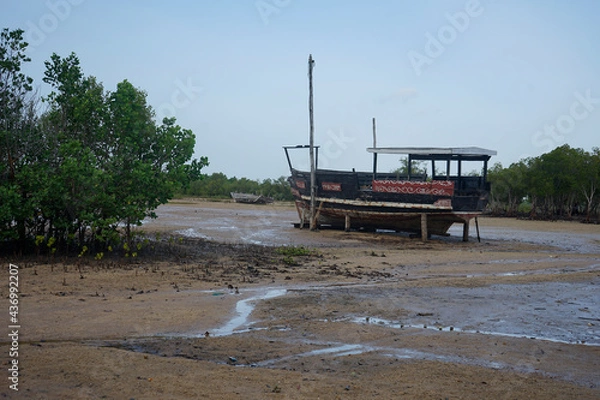 Fototapeta Bott bei Ebbe
