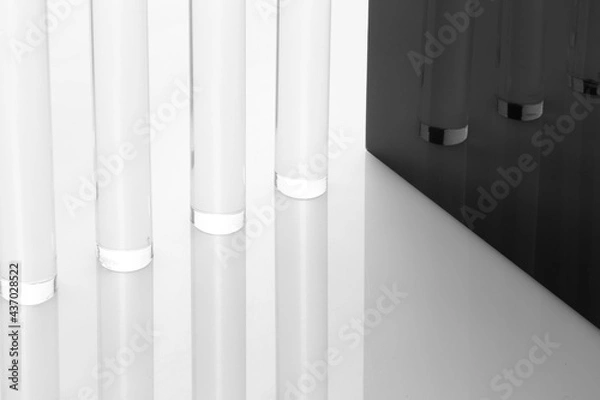 Fototapeta Plexiglas and shapes of different shapes