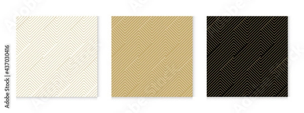Fototapeta Background pattern seamless geometric line abstract gold luxury color vector.