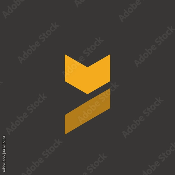 Obraz fox logo themes in bold vector image