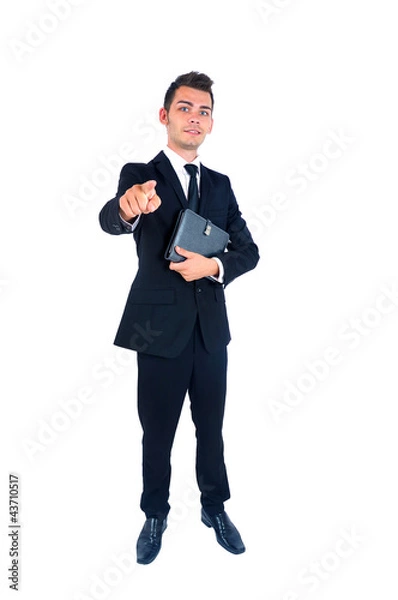 Obraz Isolated business man