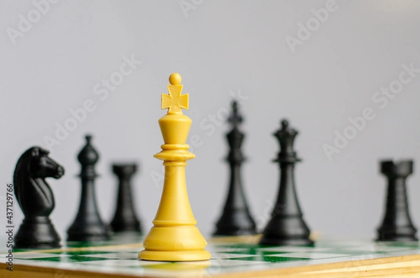 Fototapeta chessboard pieces