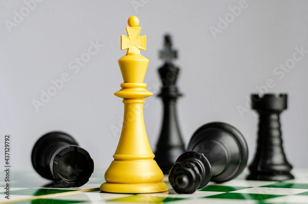 Fototapeta chessboard pieces