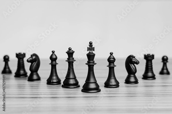 Fototapeta chessboard pieces