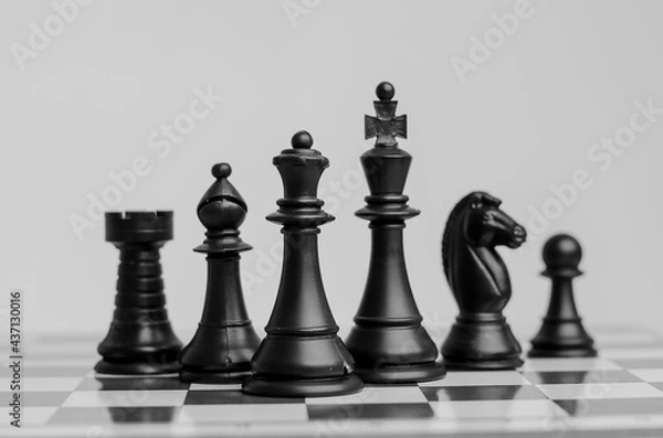 Fototapeta chessboard pieces