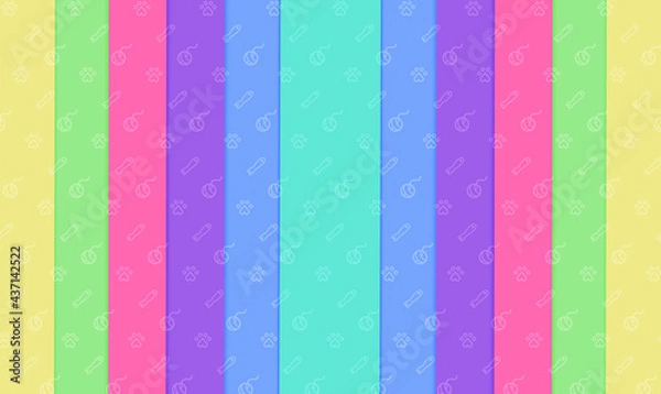 Fototapeta Bright colored background/ cat pattern