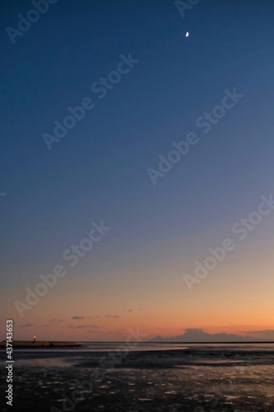 Fototapeta 有明海の夕景