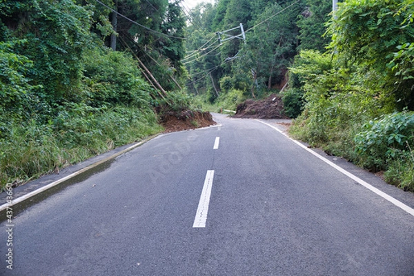 Obraz 2020九州豪雨による道路被害