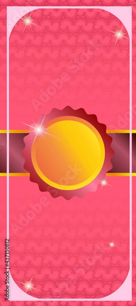 Fototapeta illustration of an background with a label