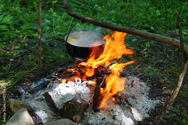 Obraz kettle on fire