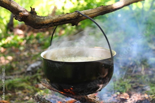 Obraz kettle on fire