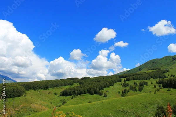 Obraz landscape with sky and clouds