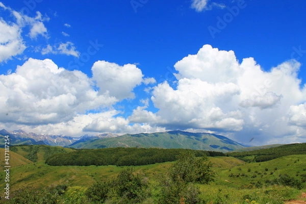 Obraz clouds over the mountains