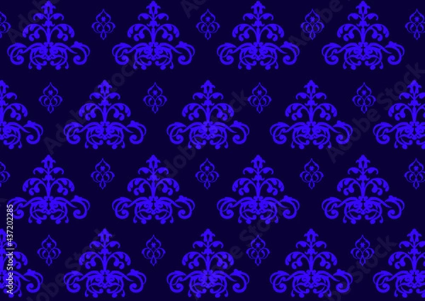 Fototapeta purple repeating pattern for background, textile, packaging. Vector graphics.