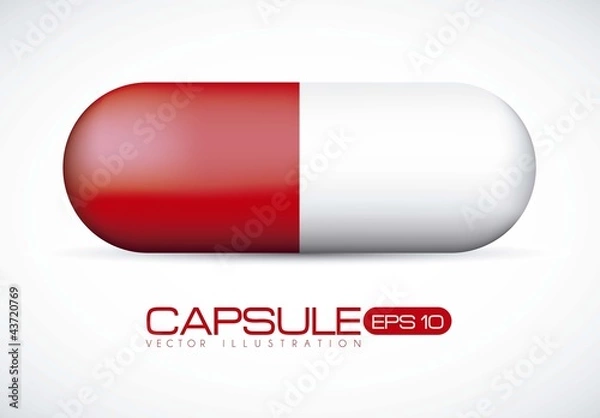 Obraz Red Capsule illustration