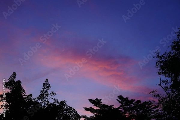 Obraz clouds and sunset