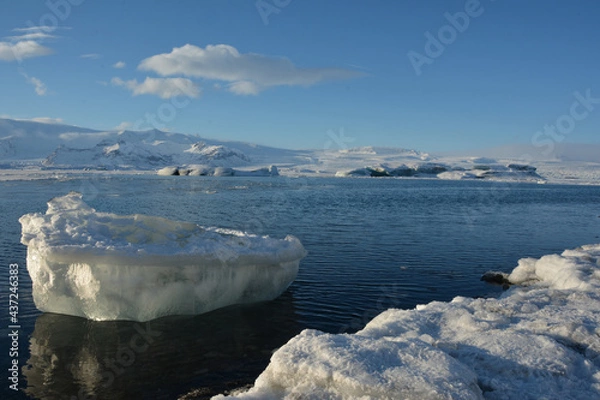 Obraz ice on the river