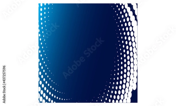 Obraz Blue background white halftone