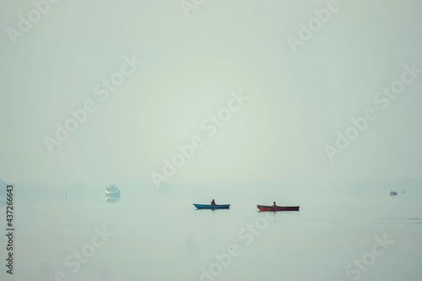 Obraz Fishermen at dawn