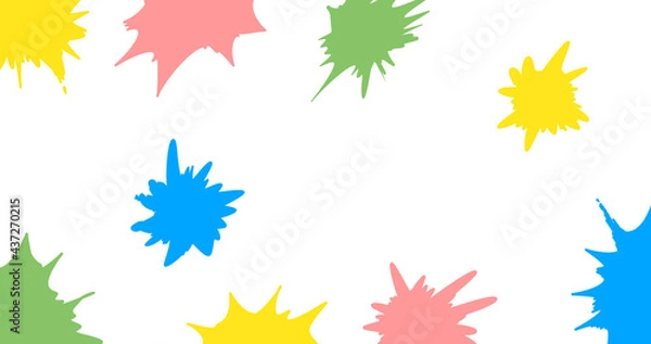 Fototapeta ペンキ、フレーム、素材、漫画、効果、背景